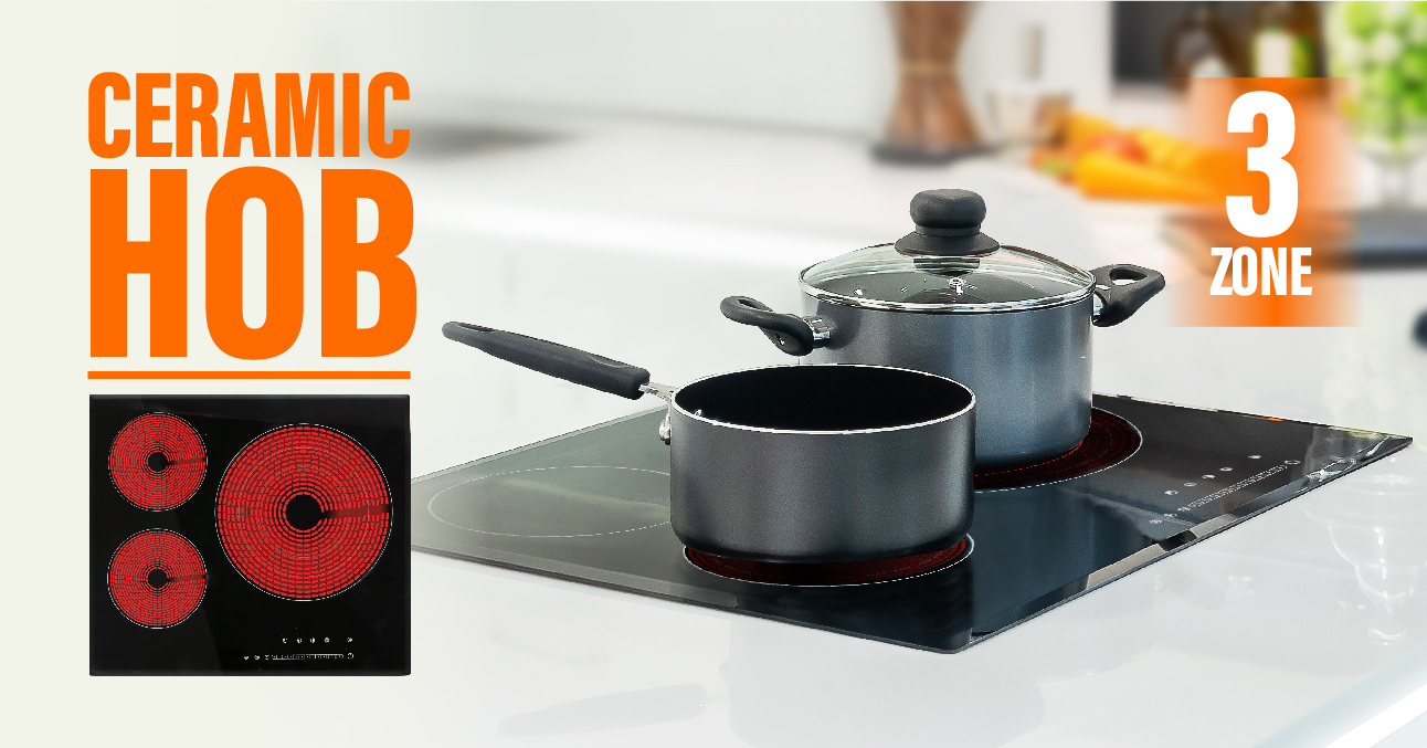 3 Zone Ceramic Hob