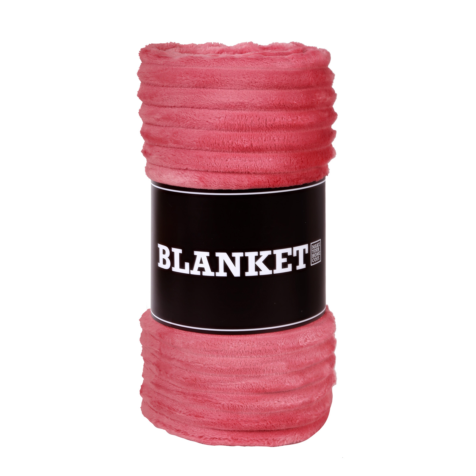 Solid Stripe Flannel Blanket 